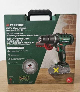 Taladro Percutor Parkside 20V - Sin Batería