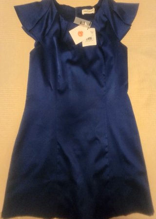 Vestido fiesta Naf Naf azul talla 42