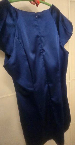 Vestido fiesta Naf Naf azul talla 42