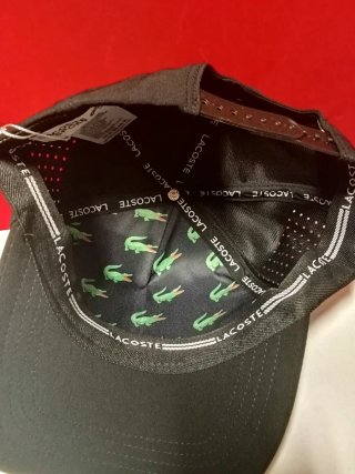 Gorra Lacoste Negra Talla única