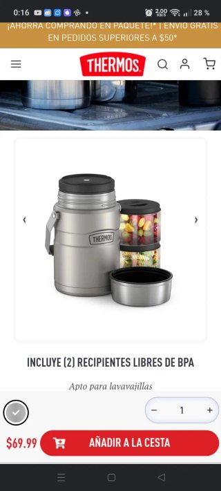 Termo Thermos 1.2L Frío/Calor