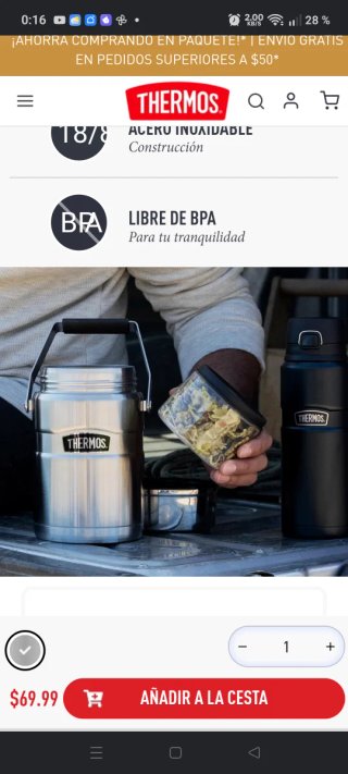 Termo Thermos 1.2L Frío/Calor