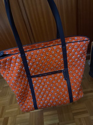 Bolso Tote Vera Bradley Acolchado Naranja