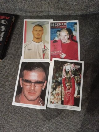 DAVID BECKHAM LIBRO BOOK INGLES CON LAMINAS