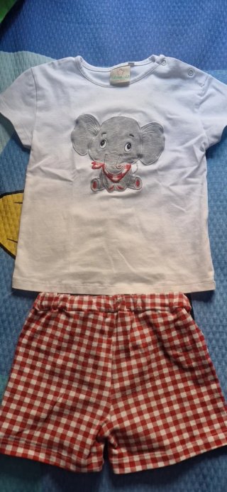 Conjunto niño elefante 4 años