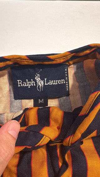 Camisa Polo Ralph Lauren Rayas Talla M
