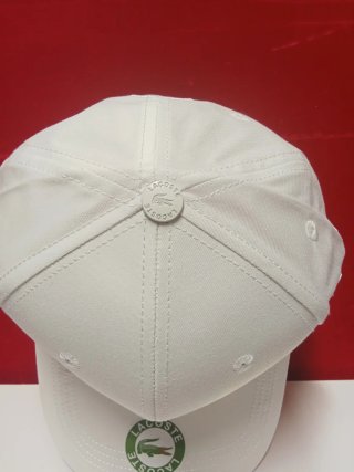 Gorra Lacoste Blanca Talla única adulto