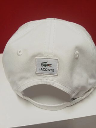 Gorra Lacoste Blanca Talla única adulto