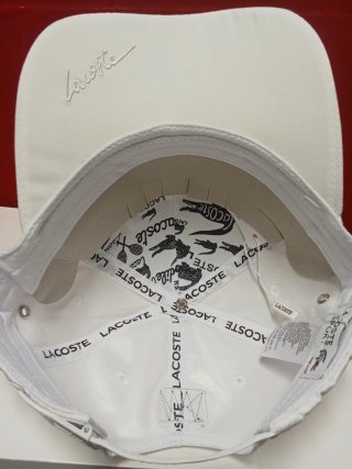 Gorra Lacoste Blanca Talla única adulto