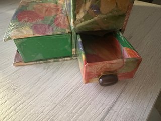 Organizador de escritorio floral vintage 1990