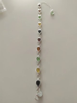 Pulsera lágrimas multicolor