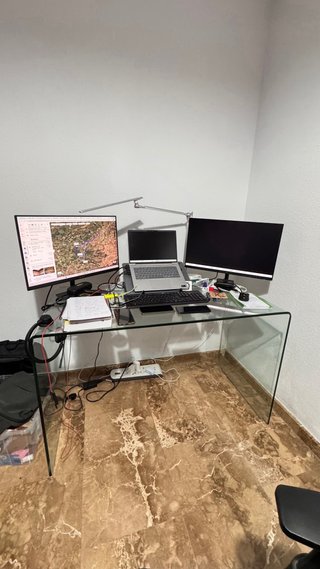 Mesa escritorio cristal El Corte Inglés