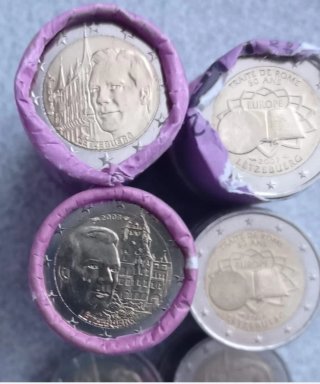 2 Euros Luxemburgo Varios Años
