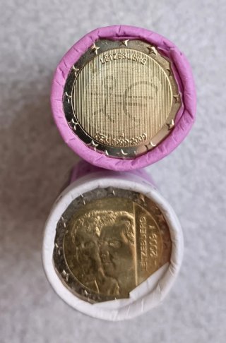 2 Euros Luxemburgo Varios Años
