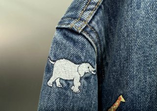 Chaqueta Vaquera Estampada Animales