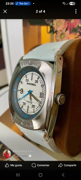 Reloj Diesel Blanco y Acero Unisex
