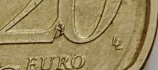 20 céntimos Bélgica 2007 error raro
