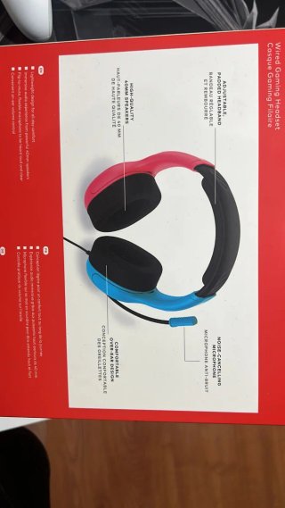 Cascos Nintendo Switch Azul y Rojo