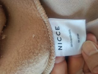Sudadera con capucha Nicce beige