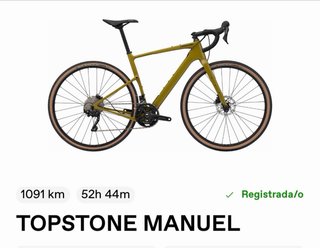 Bicicleta Gravel Cannondale TOPSTONE carbono ( L )
