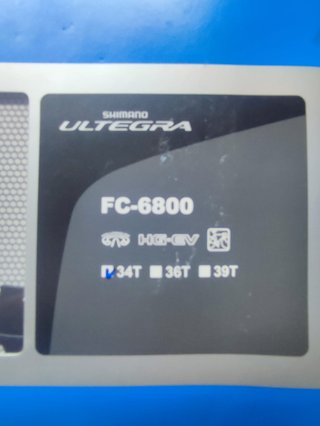 Plato Shimano Ultegra FC-6800 34T nuevo
