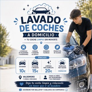 LAVADO DE COCHES A DOMICILIO