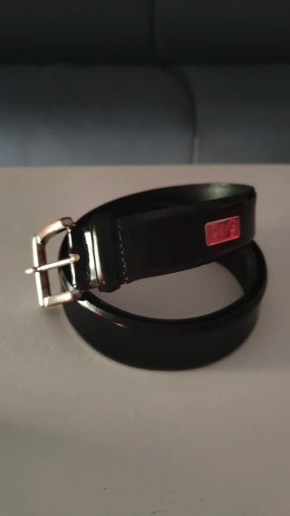 Cintura D&G Pelle Nero Lucido