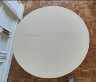 Mesa Comedor Redonda Extensible Blanca