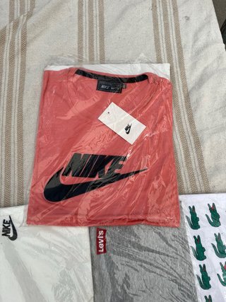 Lote 3 Camisetas Nike, Levi's, Lacoste XXL