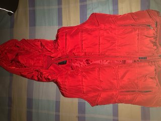 Chaqueta sin mangas acolchada roja Talla M