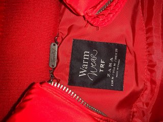 Chaqueta sin mangas acolchada roja Talla M