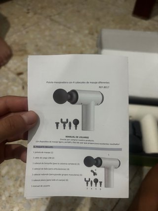 Pistola de masajes