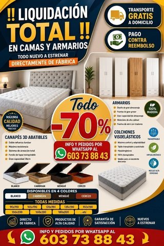 Letto a scomparsa in legno