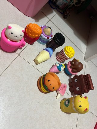 Pack 10 Squishys Kawaii Comida y Animales