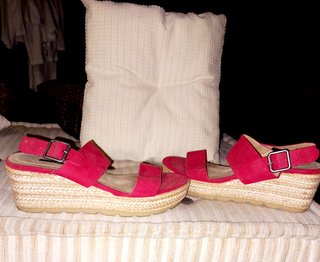 Sandalias Rojas Cuña