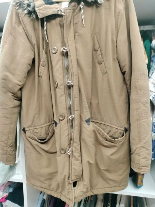 Chaquetón hombre beige