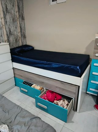 Cama nido con cajones