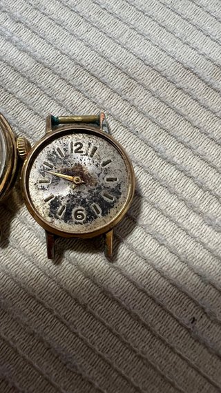 Lote de 5 Relojes rusos chapado oro para mujer