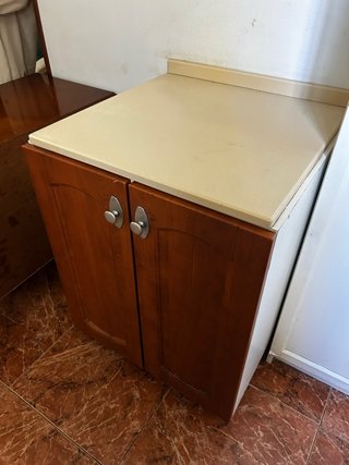 Mueble de cocina efecto madera