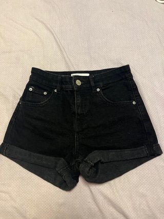 Shorts vaqueros negros