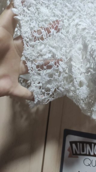 Pantalón corto blanco encaje