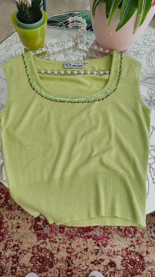 Top Lana Gatto con paillettes