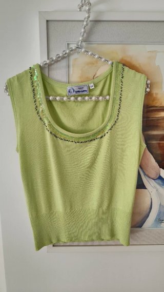 Top Lana Gatto con paillettes