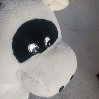 Peluche Vaca Blanco y Negro