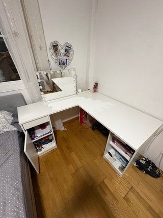 Escritorio de esquina blanco Ikea