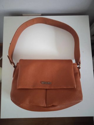 Bolso Misako marrón con correa Animal Print