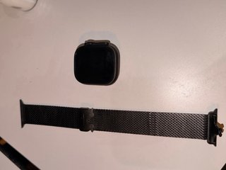 Apple Watch Ultra Negro/Plata Correa milanese