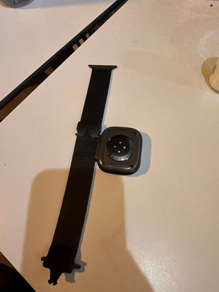 Apple Watch Ultra Negro/Plata Correa milanese