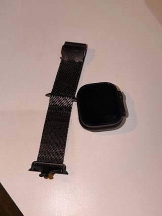 Apple Watch Ultra Negro/Plata Correa milanese