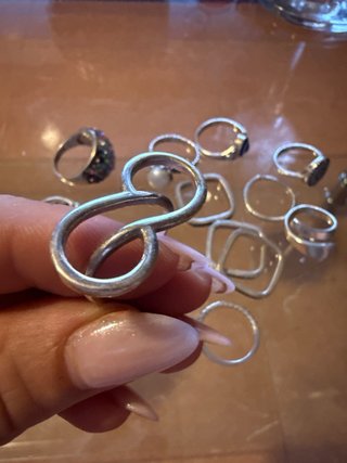 Lote Anillos Plata 925 varios tamaños y modelos